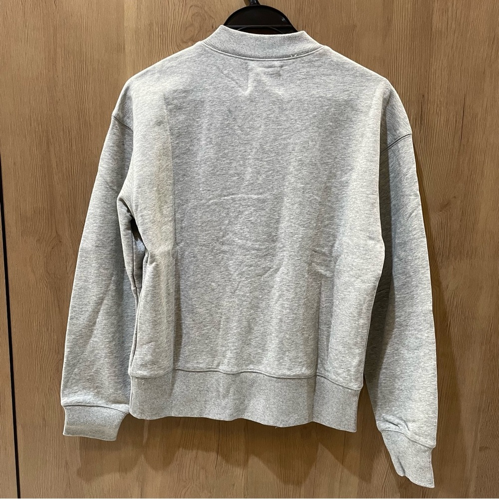 Isabel Marant Heather Gray Sweatshirt with Brown Logo - Picture 9 of 9